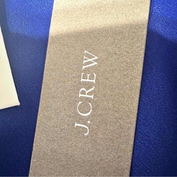 🆕JCrew Long Sleeve Wrap Dress in 365 Crepe Royal Blue Size 0 - Picture 10 of 16